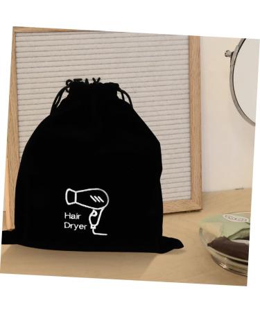 Healeved 5pcs Flannel Hair Dryer Bag Cosmetic Bag Hairdryer Bag Drawstring Purse Hair Dryer Drawstring Bag 26.00X23.00X0.50CMx5pcs Blackx5pcs - Buy Online on GoSupps.com