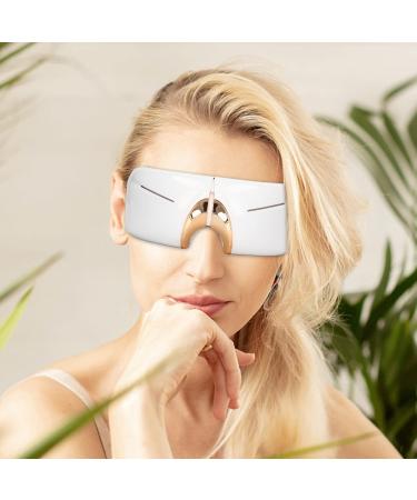 Vibration Eye Massager - Heated Rechargeable USB Device for Migraine Relief & Fatigue - 3 Levels of Relaxation | Shop Internationally - Buy Online on GoSupps.com