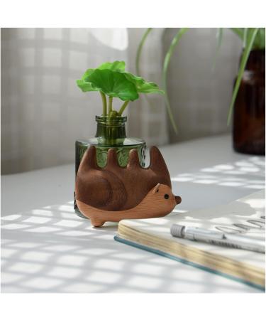Creative Hedgehog-Shaped Comb - Premium Black Walnut Solid Wood Head Massage Hairbrush Unique Gift Idea Hedgehog comb - Buy Online on GoSupps.com