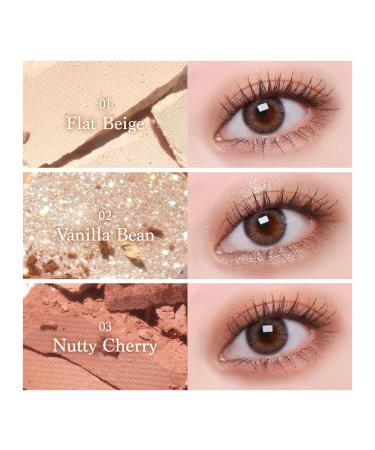 Dasique Shadow Palette 01 Sugar Brownie - 9 Blendable Shades - Cruelty-Free - Matte and Shimmer Finishes - Buy Online on GoSupps.com
