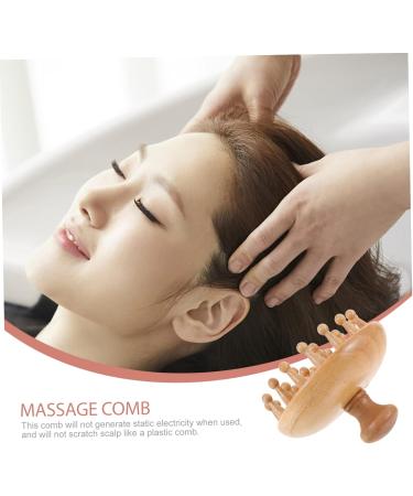 Healvian 3ST Massage Comb - Portable Wooden Shampoo Brush for Professional Hair Care | Comfortable Hand Massage Hairbrush - Buy Online on GoSupps.com