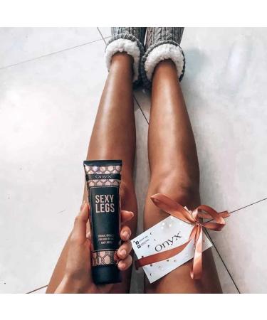 Onyx Sexy Legs Tanning Lotion with Bronzer - Double Bronzing Formula for Perfectly Tanned Legs - Fast-Absorbing & Anti-Orange Technology - Buy Online on GoSupps.com