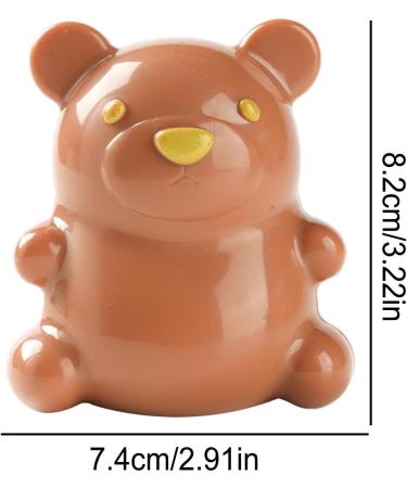Kids Nail Brush - Cute Bear Hand Fingernail Brush Cleaner | Creative Easy To Grasp Soft Bristles Nail Cleaning Brush For Children Women Brown - Buy Online on GoSupps.com