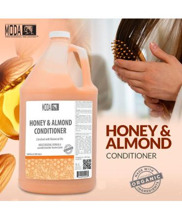 MODA Moisturizing Conditioner - Honey Almond - 128 Oz | Strengthens Hydrates & Adds Volume for All Hair Types - Buy Online on GoSupps.com