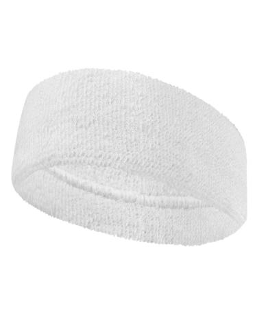 COUVER 3 inch wide headband for fashion spa sports use (1 Piece) WHITE