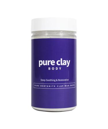 PURE CLAY Deep Mined Calcium Bentonite Clay Powder, Food Grade Organic, Detox Bath and Body Mud, Skin Soothing, Deep Cleansing - 32 oz - Buy Online on GoSupps.com
