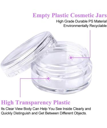 50 Transparent 5ml Cosmetic Containers - Travel-Friendly Screw Cap Jars for Creams Lip Balm and Nail Art - Buy Online on GoSupps.com