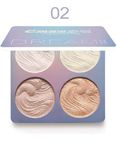 Weixinbuy Shimmer Highlighter Powder Palette Illuminator Palette The Powder Palette Highlighter Baked Waterproof Long Lastin - Buy Online on GoSupps.com