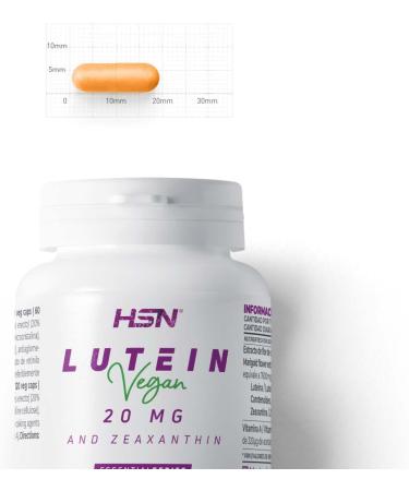 HSN Lutein 20mg with Zeaxanthin - 2-Month Supply | Antioxidant Eye Health | Vegan Gluten-Free & Lactose-Free | 120 Veggie Capsules - Buy Online on GoSupps.com