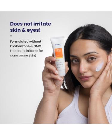 Requil's Oxybenzone OMC Free Sunscreen for Oily Sensitive Acne Prone Skin SPF 50 PA+++ No White Cast 50g Pack of 2 - Buy Online on GoSupps.com
