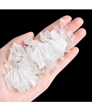 Xiannvxi 0.45 LB Crystals Bergkristall Stone Points Bulk Rohstein Natural crystal dots Gemsteine Medicinal crystal stones polished raw quartz irregular DIY jewelry 0.4 "-1.18" 0.4 "-1.18" 0.45 lb