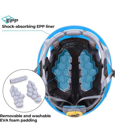 KAILAS Aegis Lightweight Rock Climbing Helmet - Adjustable Mountaineering Safety Helmet for Men, Women, and Kids - Ideal for Hiking, Caving, and Work at Height - Blue (XS-M) - Buy Online on GoSupps.com
