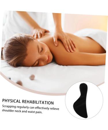 Healeeved 3-Part Gua Sha Set - Black Nitrile Scrapers for Muscle Relief - Natural Health Massage Tool (3pcs 11x4.2cm) - Buy Online on GoSupps.com