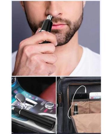 Nose Hair Trimmer for Men - USB Rechargeable Waterproof Dual-Edge Blades 56000 RPM 100 Minutes Cordless Use - Buy Online on GoSupps.com