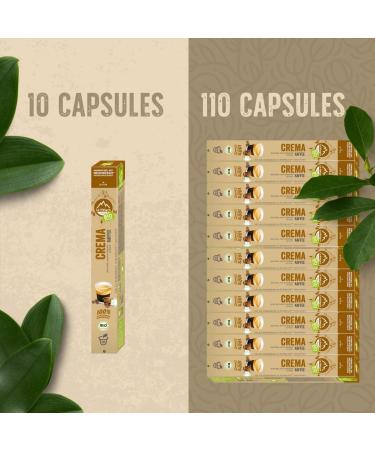 La Natura Lifestyle CAF BIO CREMA 60 coffee capsules compatible with Nespresso capsule machines | 100% industrially compostable | Environmentally friendly | - Buy Online on GoSupps.com