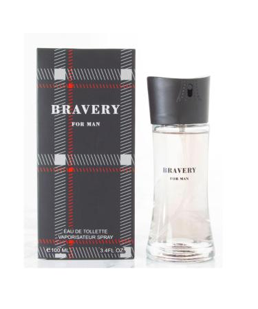 Bravery For Men Perfume 100ml Eau De Parfum Vaporisateur Spray - Nutmeg Cedar Mandarin Orange Oil From France