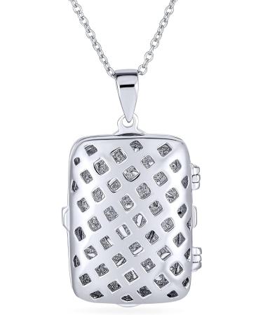 Personalized Victorian Style Perfume Diffuser Necklace - 14K Gold Plated .925 Sterling Silver Locket Pendant for Women - Buy Online on GoSupps.com