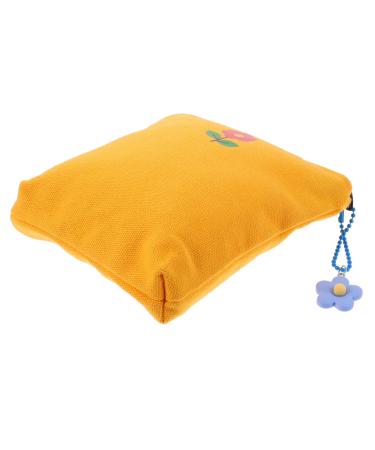 Tote Organizer Storage Bag Zip Lock Organizer Menstrual Pad Bag Mini Coin Pouch Portable Bag Handbag Canvas Student Fashion Menstrual Pad Container 14X14X1CM As Shown 1