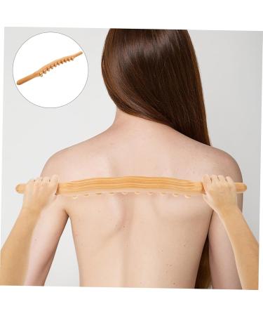 Clispeed 3ST Roll Rod with 20 Balls - Wooden Back & Forearm Massage Tool | Gua Sha Multi-Function Fitness Roller - Buy Online on GoSupps.com
