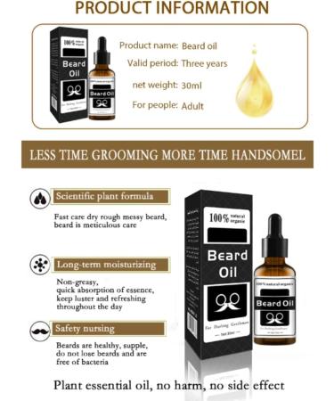 JOSKAA Mens Beard Dye Activates Melanin Eliminates Grays Creates A Thicker Fuller Look Activates Hair Follicles Strengthens Hair Roots Men's Beard Nourishing Serum Gift (2 pc) - Buy Online on GoSupps.com