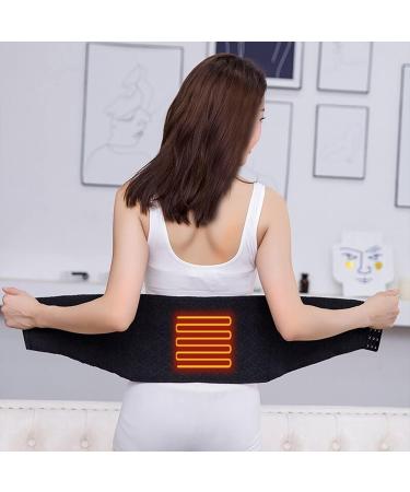 USB Heated Lumbar Belt for Men & Women - Thickened 5V Waist Support - NDH182 (Black One Size) - Stay Warm & Comfortable - Buy Online on GoSupps.com