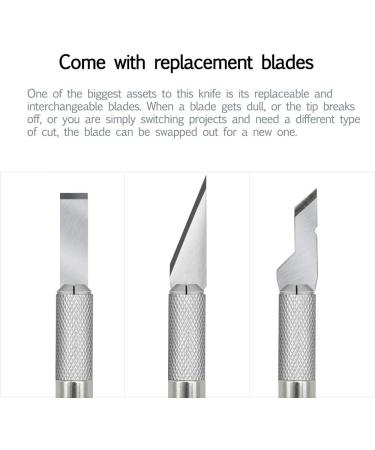 Premium Craft Knife Set with 10 Stainless Steel Blades - Ideal for Crafting and Art Projects - Buy Online on GoSupps.com