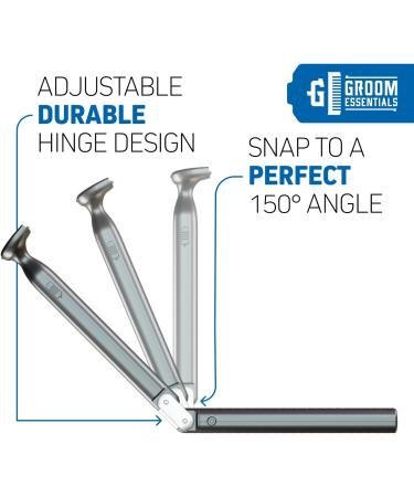 Groom Essentials Electric Back Shaver for Men - 150 Extension Extendable Handle Multi-Functional & Travel-Friendly Design - Battery Powered V2 - Buy Online on GoSupps.com