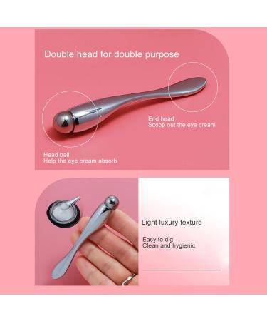 Premium Metal Eye Cream Applicator Roller Wand - Silver Zinc Alloy Tool for Reducing Puffiness Wrinkles & Dark Circles | International Shipping Available - Buy Online on GoSupps.com