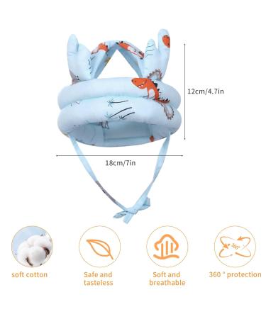 360 Anti-Collision Baby Helmet - Adjustable Toddler Head Protection Cap Breathable Cotton Infant Hat for 6-36 Months - Pink - Buy Online on GoSupps.com