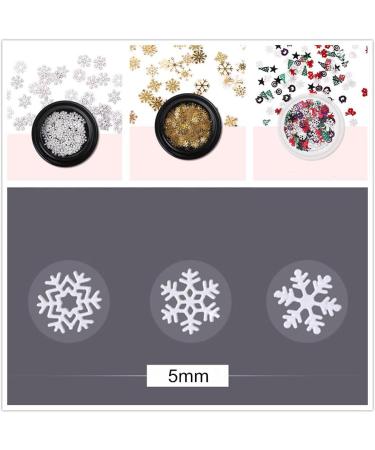 Nail Art Sequins Manicures Mixed Nail Accessories Nail Art Decoration Christmas Snowflake Design Glitter Sequins(01) - Buy Online on GoSupps.com