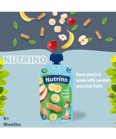 Nutrino apple banana biscuit 10 x 100g Banana 100g 100 g (Lot de 10) - Buy Online on GoSupps.com