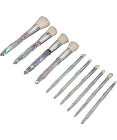 Cosmetic Brush Set Makeup Brush Set 10 Pieces Professional Soft Bristles Easy Coloring for Home - Buy Online on GoSupps.com