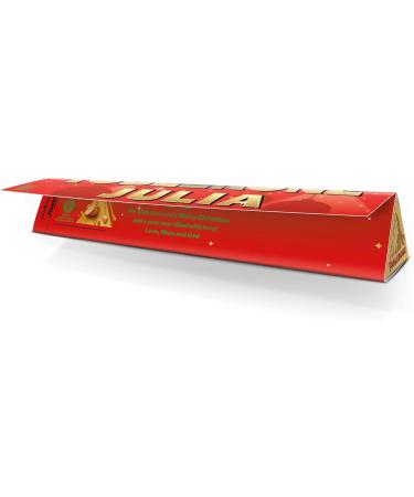 Personalized Christmas Toblerone - Customize the Christmas Toblerone bar with the name of your choice milk chocolate with honey-almond nougat (360 grams - Christmas) - Buy Online on GoSupps.com