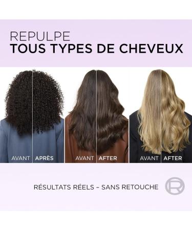 L'Or al Paris - Re-Hydrating Shampoo for Dehydrated and Tired Hair - 72H Hydration - Shine - With Hyaluronic Acid - Elseve Hyaluron Repulp - 300 ml - Buy Online on GoSupps.com