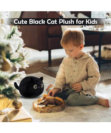 DNFASCHI Black Cat Plush Pillow Toy - Soft Stuffed Animal Cat Plushie for Kids - 20cm Cute Black Cat Stuffed Doll - Birthday for Boys Girls (Black-20cm) (HMHM20CM) - Buy Online on GoSupps.com