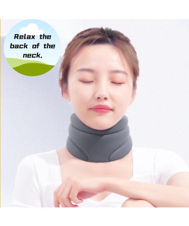 JIAZHOUHB Orthopedic Memory Foam Neck Support Pillow - Travel Essential for Restful Sleep | Black Color - Buy Online on GoSupps.com