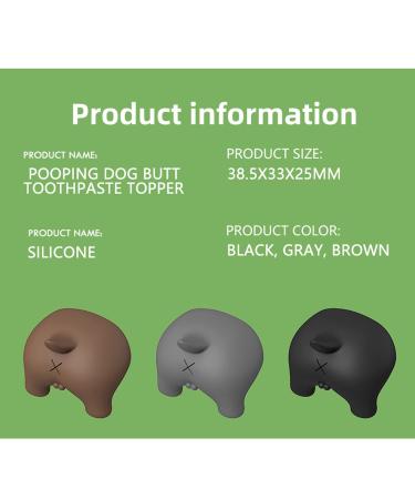 Easy-to-Use Silicone Dog Toothpaste Dispenser & Holder - Suitable for All Ages - Black - Buy Online on GoSupps.com