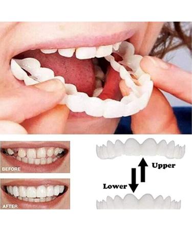 YTXY Instant Cosmetic Teeth - 2 Pairs of Temporary Dental Veneers for Whitening & Denture Cover - Buy Online on GoSupps.com
