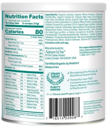 Nature's One Dairy Toddler Formula - Gentle Nutrition for Ages 12-36 Months (12.7 oz) - Buy Online on GoSupps.com