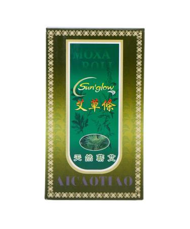 Moxa Stick Roll 10 Pieces A Box Smokeless Moxa Stick Moxibustion Roller Stick for Acupuncture Therapy Body Part Healing Therapy