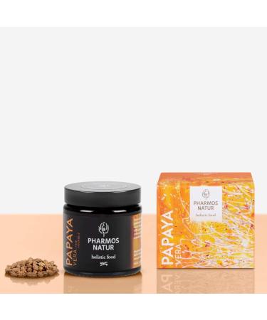 Pharmos Natur Papaya Kernels PapayaVera Vegan 15g | Organic Gluten-Free for Digestion & Fresh Breath - Buy Online on GoSupps.com