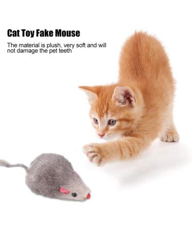 JTLB Cat Toy Mouse Toy 12 Rabbit Fur Mice 14 10 4 12pcs Pet Cat Mice Toys Small Plush Mouse Funny Cat Toy Fake Mouse for Kitten Cat - Buy Online on GoSupps.com