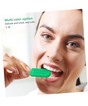 GOOHOCHY 6pcs Silicone Chewies Grip Handles Fun Popsicle Shape for Aligner Use for Adults and Jaw Training Safe Food-grade Silicone Lightweight and Portable - Buy Online on GoSupps.com