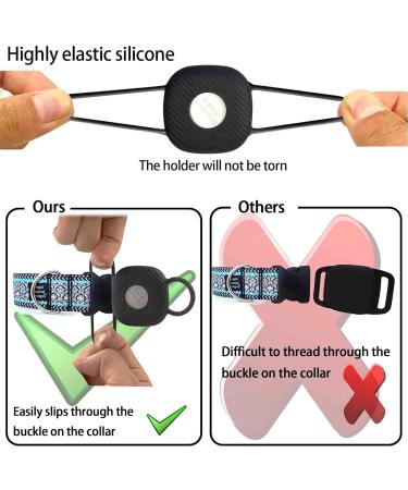SmartTag Dog Collar Holder 2 Pack Cat GPS Case Compatible with Samsung Galaxy SmartTag+ Plus Tracker Soft Silicone Anti-lost Tile Mate Pet Locator Necklace Protective Cover Puppy Harness Belt Loop - Buy Online on GoSupps.com