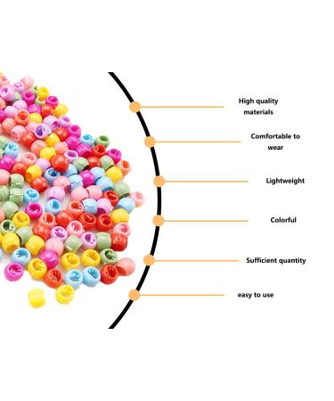 Shop KAPSING 100 Colorful Hair Beads for Kids - Premium Plastic Hair Accessories & Clips - Buy Online on GoSupps.com