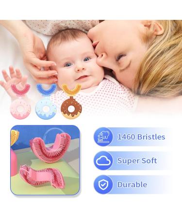 Buy Children's U-Shape Toothbrush - Donut Silicone Brush Head for All-Round Cleaning | Manual Toothbrush for Kids Ages 7-12 | Blue - Buy Online on GoSupps.com