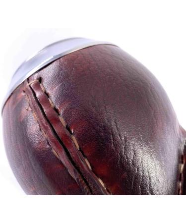 YVY Mat Calebasse mat Torpedo | Calebasse artisanale environ 200ml | Cerclage en acier inoxydable | Fabriqu e la main en Uruguay | Cuir lisse couleur ocre - Buy Online on GoSupps.com