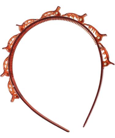 Moreeulsi 10 13cm Bangs Hairstyle Hairpin Hollow Woven Sectional Clip Headband Double Layer Twist Plait Headband Hair Styling Tools Double Layer Twist Plait Multi-Layer Headband Red - Buy Online on GoSupps.com