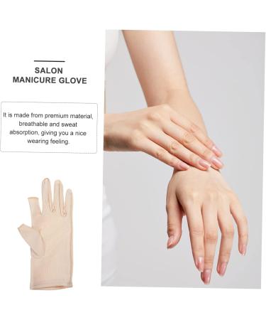 Beavorty 1 Pair Ladies sun protection gloves gaming gloves summer fingerless gloves cylcling gloves manicure mitts manicure mittens fishing accessory hand cloth Miss fishing accessories 21x7.5x0.8cm - Buy Online on GoSupps.com