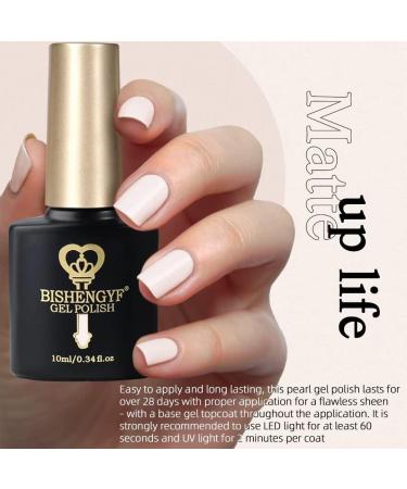 Chip Resistant BISHENGYF Pure White Gel Nail Polish - French Nail Design - 10ml - Long Lasting & Translucent - UV LED Lamp Required - Buy Online on GoSupps.com